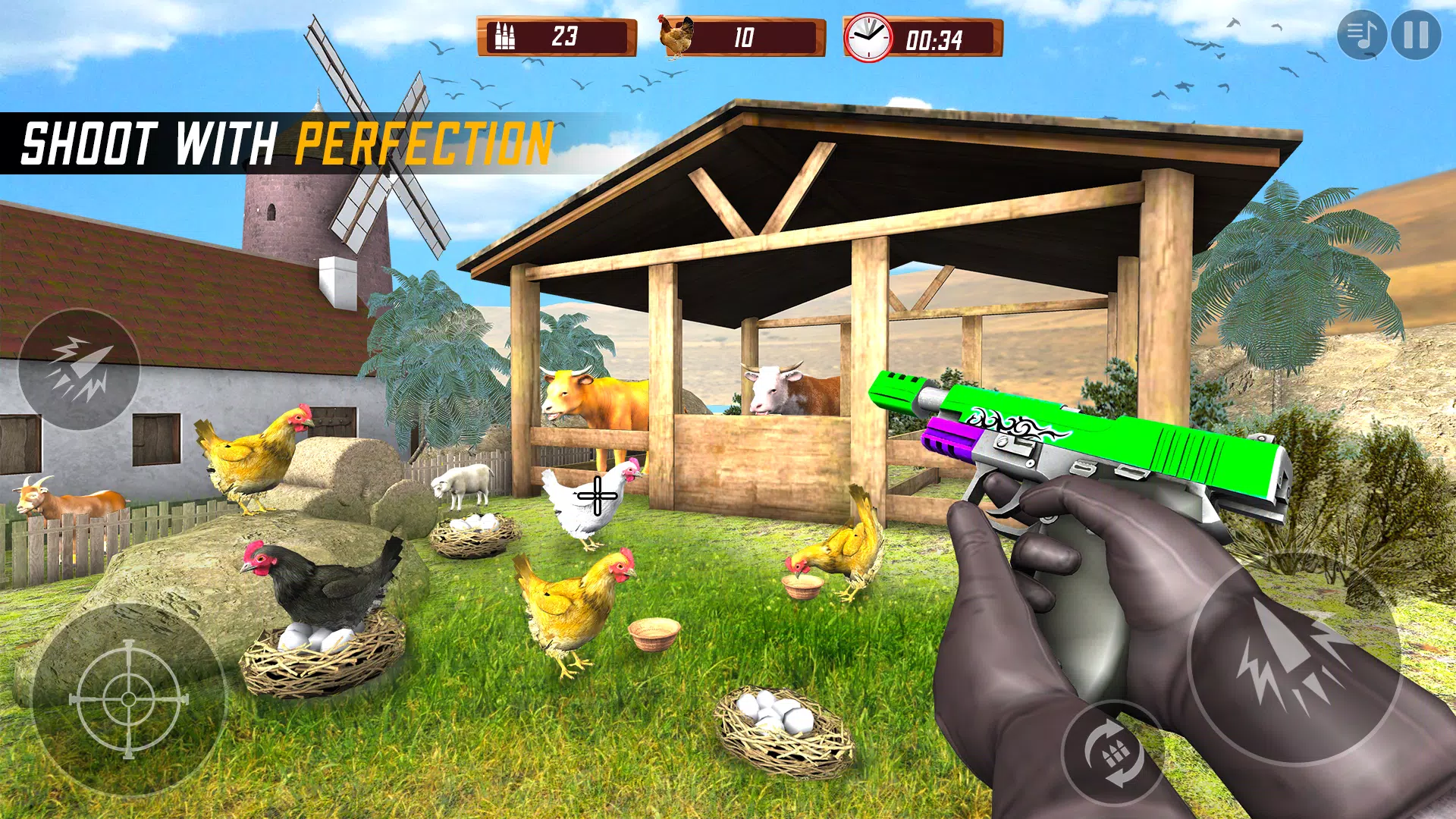 Chicken Shooting 3D Hunt Games スクリーンショット 0