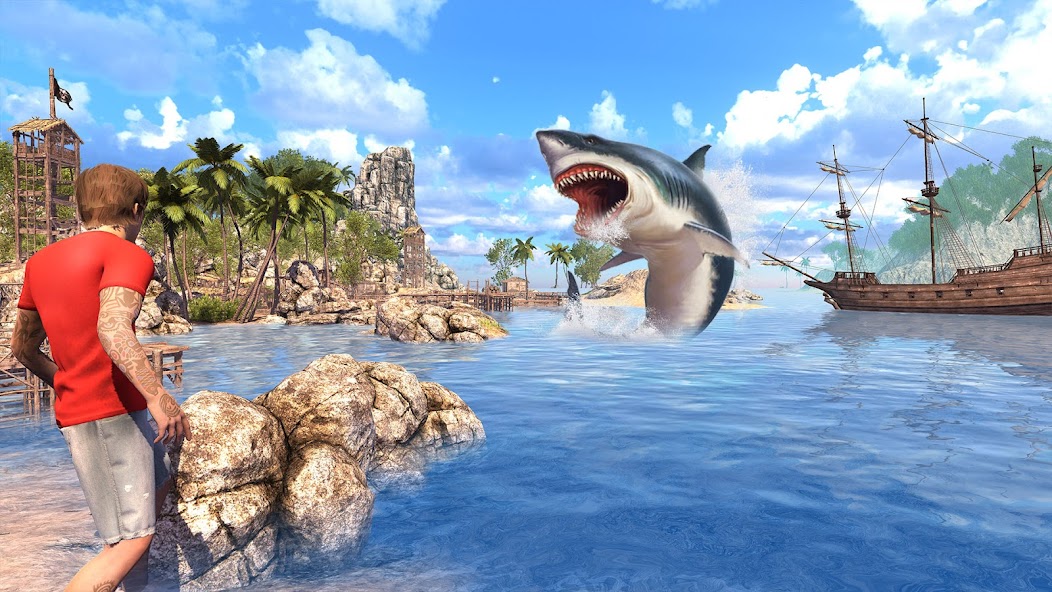 Schermata Angry Shark Games: Game 2024 Mod 0