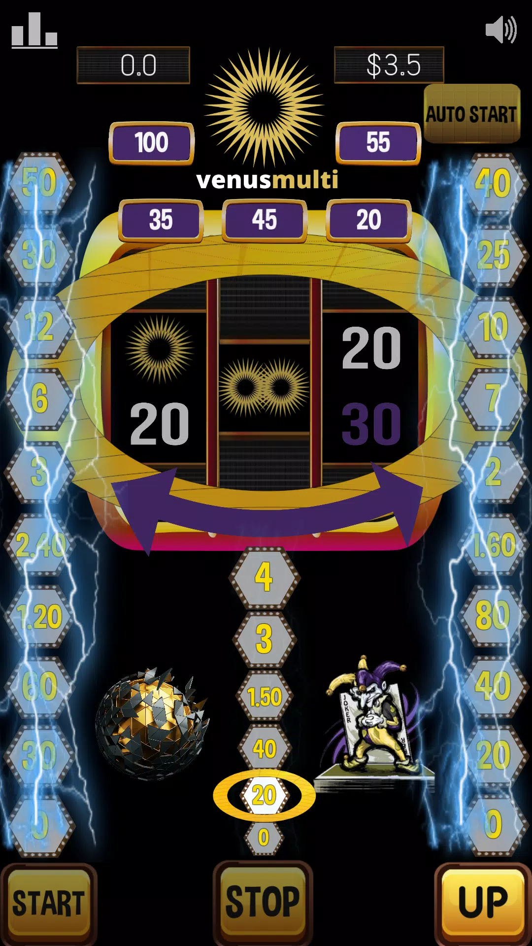 Venus multi slot machine – sun Screenshot 2