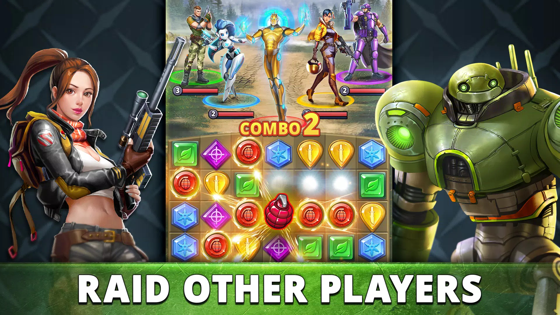 Puzzle Combat: Match-3 RPG Capture d'écran 1