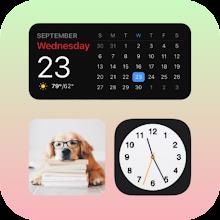 Widgets OS 17: Widgets Colorés