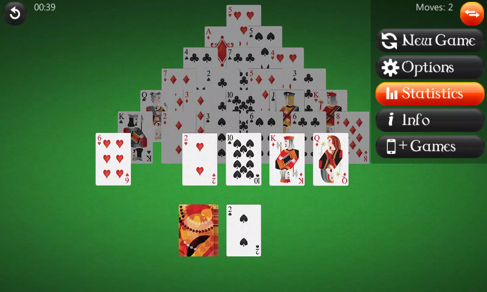 Schermata Pyramid Solitaire 2