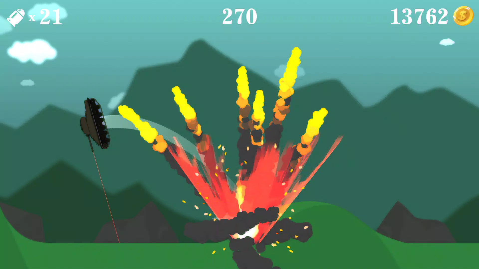 Flip the tank blast shot Screenshot 2