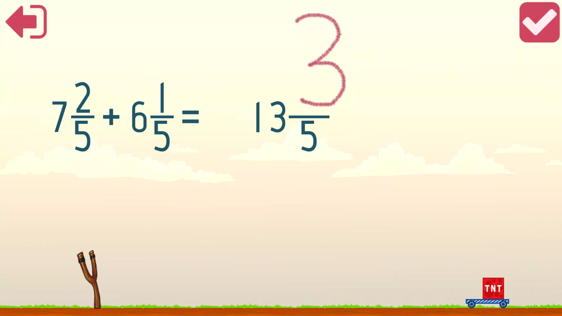 Fractions and mixed numbers Captura de tela 3
