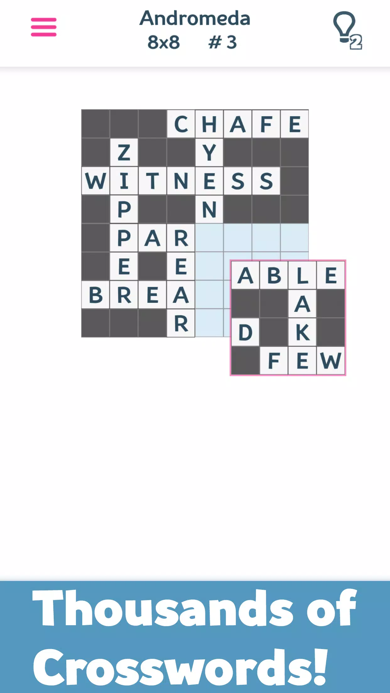 Crosswords(Fill-Ins+Chainword) Ảnh chụp màn hình 2