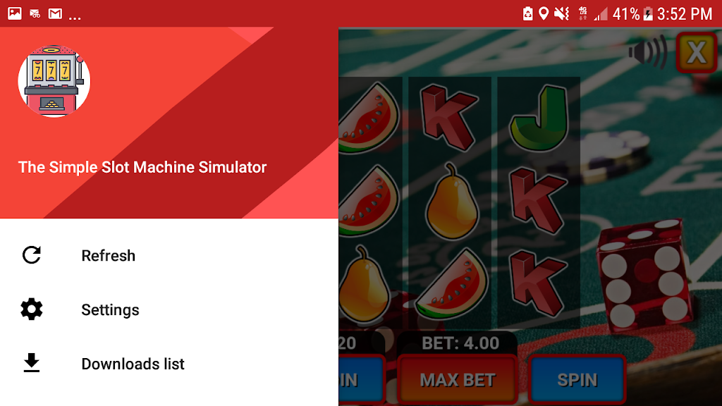 The Simple Slot Machine Simulator Ảnh chụp màn hình 2