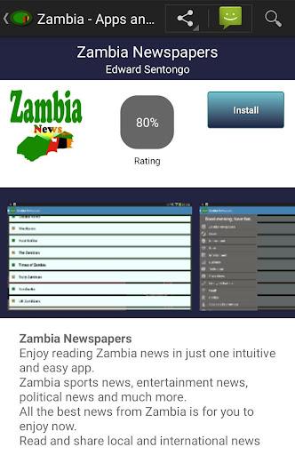 Zambia apps Capture d'écran 1