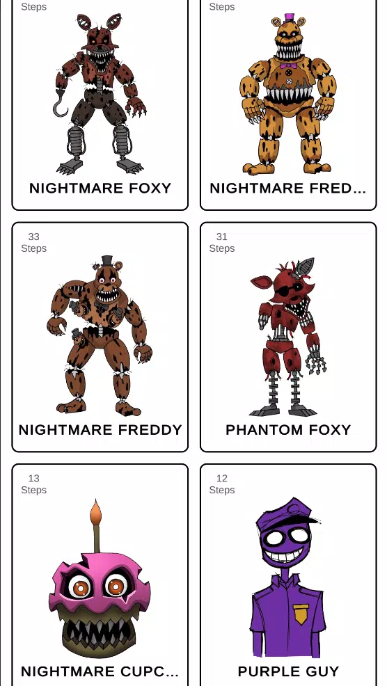 How to draw fnaffs Tangkapan skrin 3