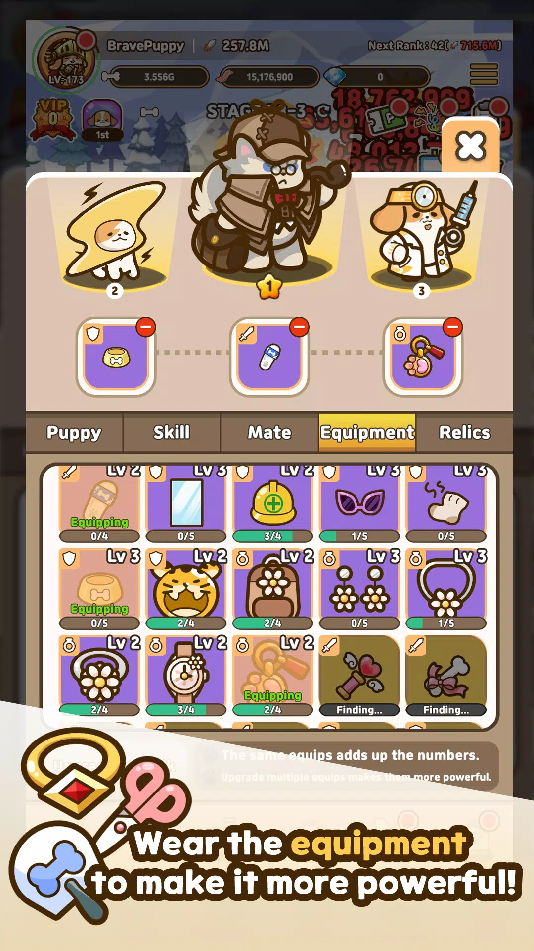 Schermata Bravepuppy Idle Adventure 3