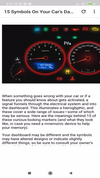Car dashboard symbols应用截图第0张