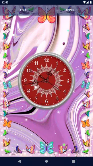 HD Clock Beautiful Wallpaper ဖန်သားပြင်ဓာတ်ပုံ 2