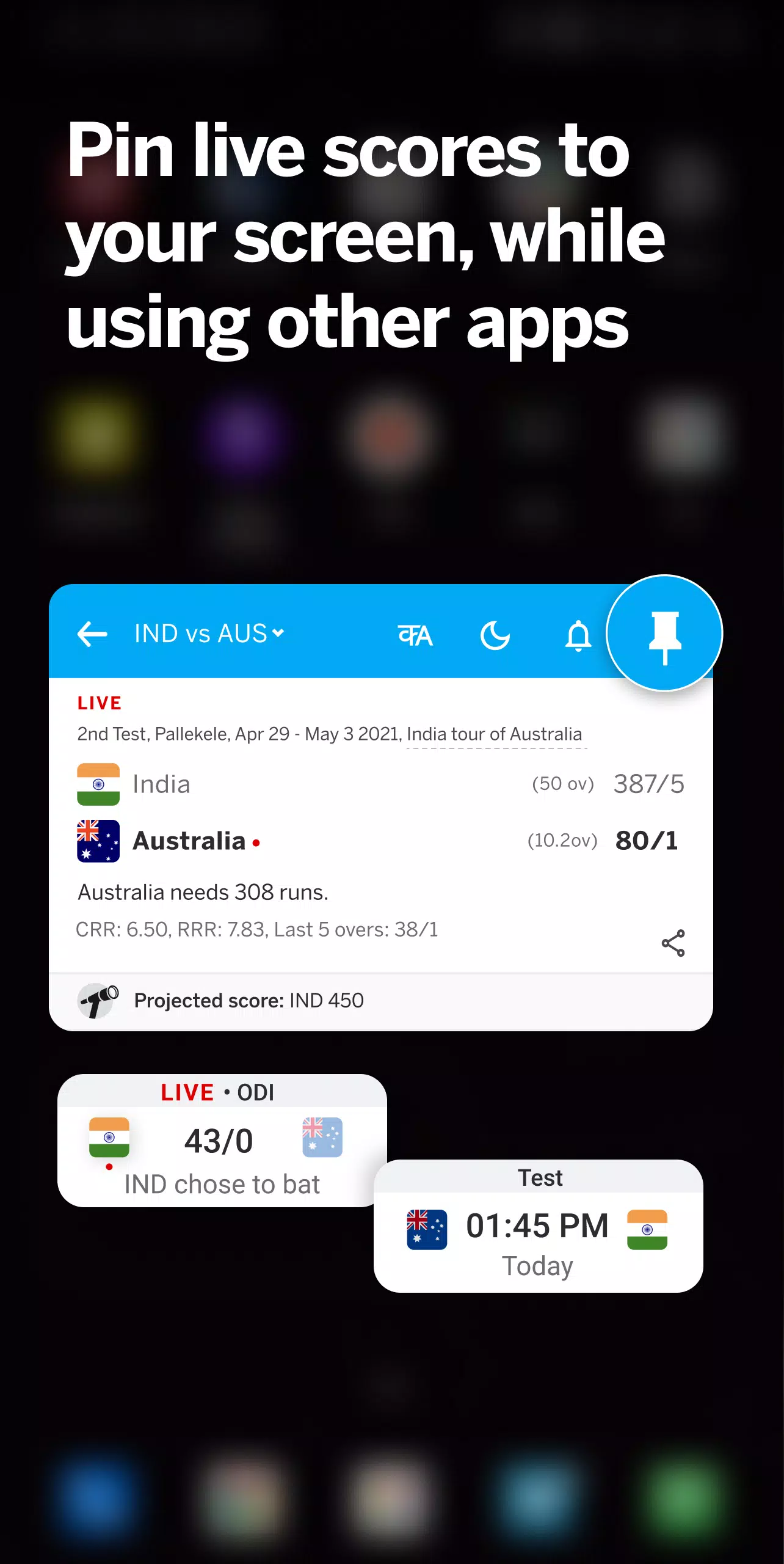 ESPNcricinfo - Live Cricket 스크린샷 1