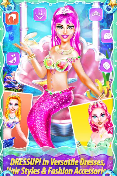 My Little Mermaid - Girls Game Captura de tela 1