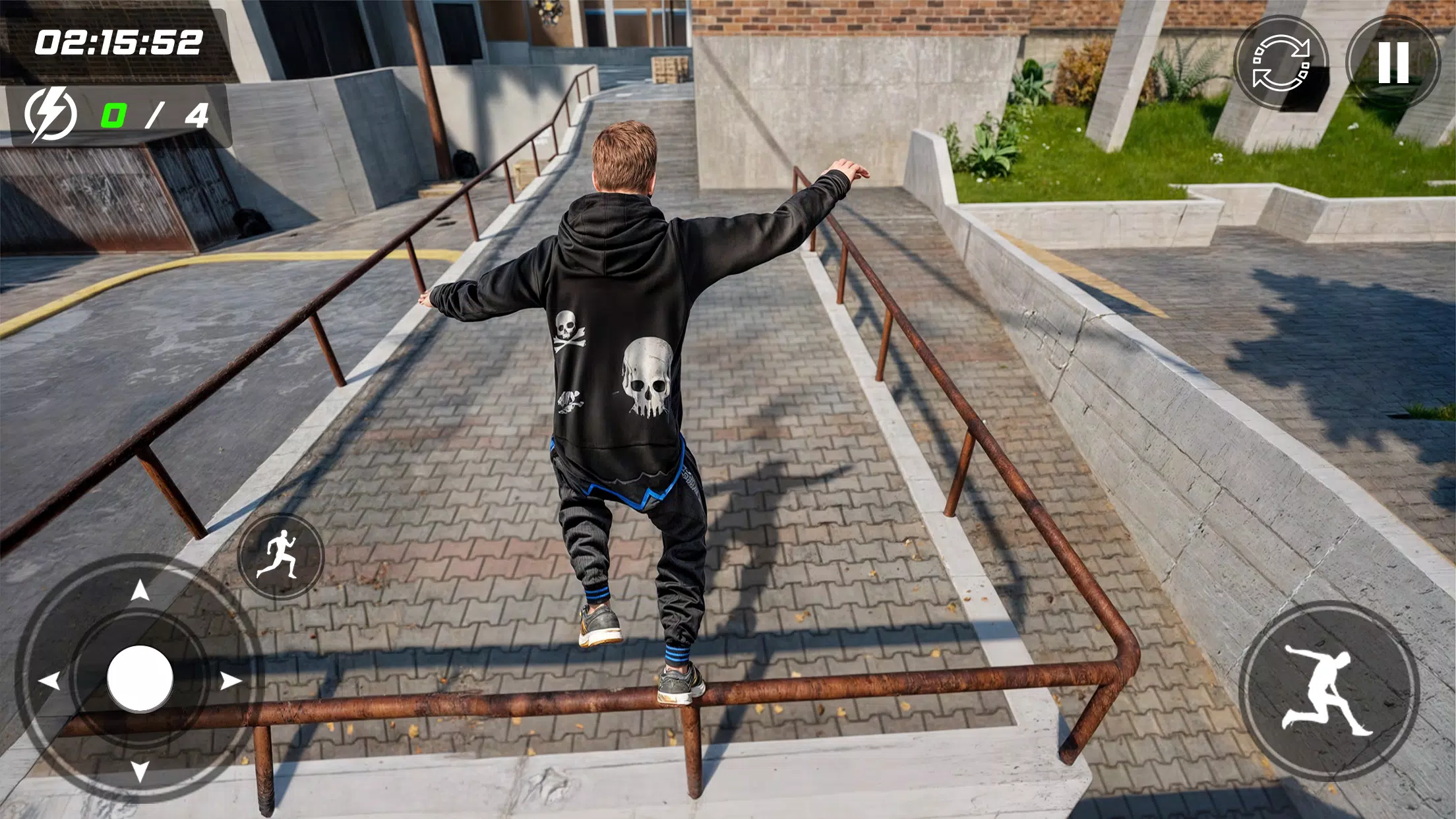Schermata Going Up Rooftop Parkour Games 2