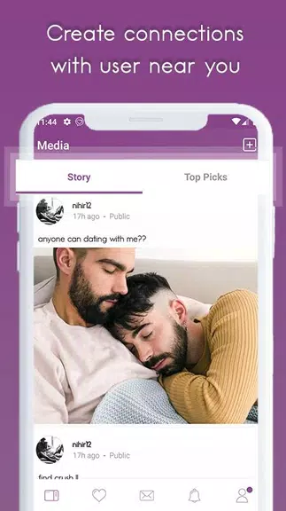 Gay Dating, Chat and Meet スクリーンショット 1