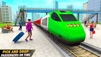 City Train Driving Train Games スクリーンショット 1