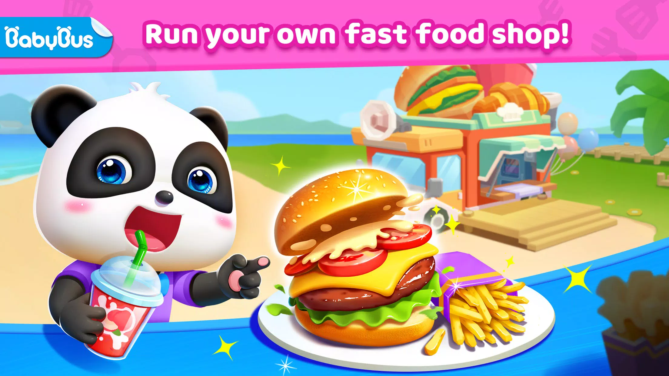 Little Panda’s Fast Food Cook Screenshot 0