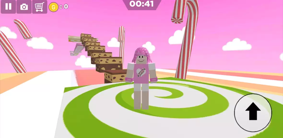 Candy Parkour Sweet girl Screenshot 0