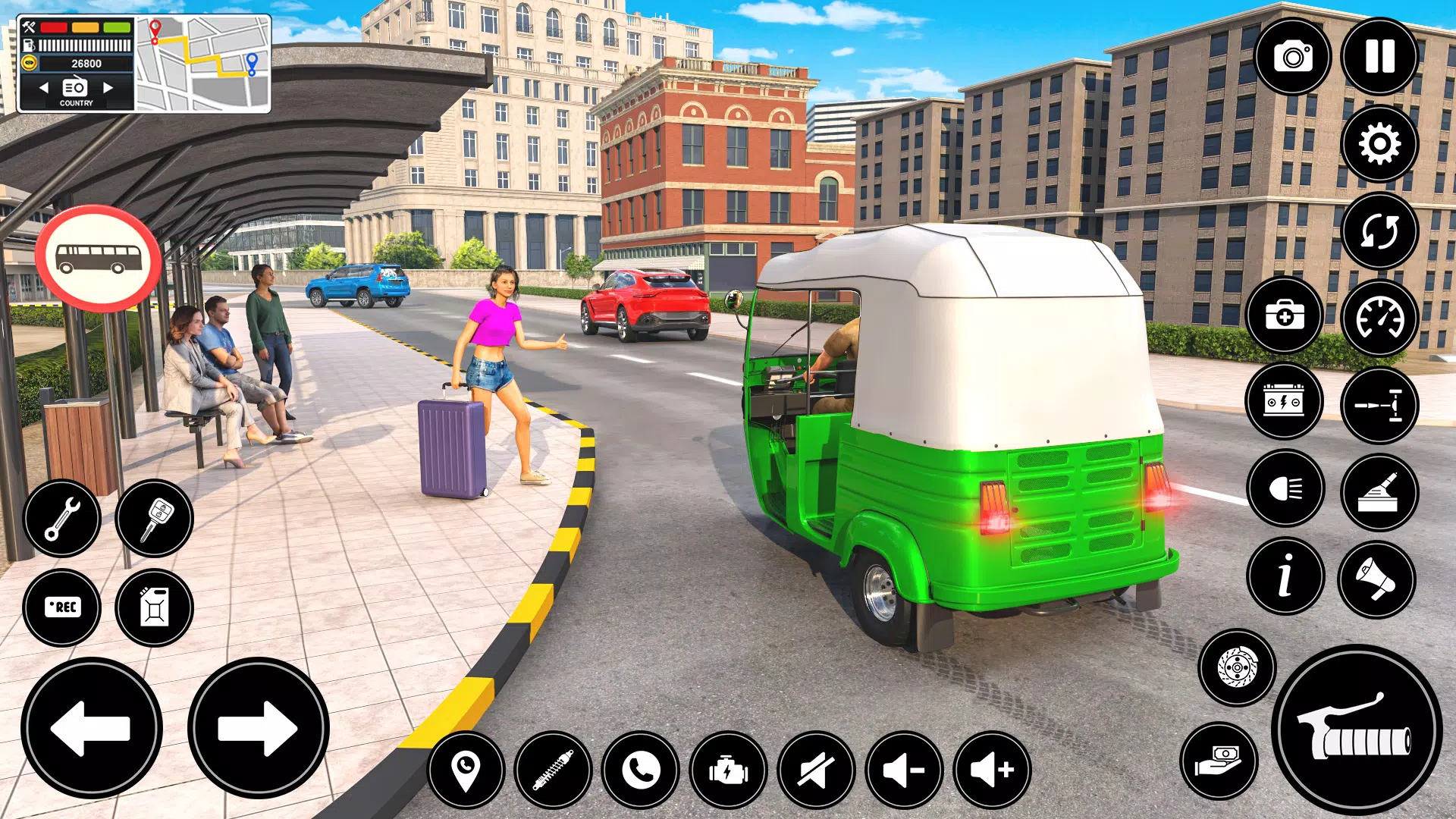 Auto Tuk Tuk Rickshaw Game Ảnh chụp màn hình 0