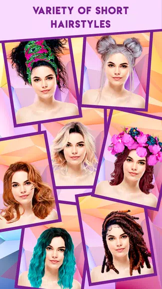 Woman Hairstyle Photo Editor 스크린샷 1