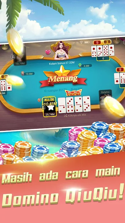 Domino Gaple: QQ 99 dan Texas Lokal Indo應用截圖第2張