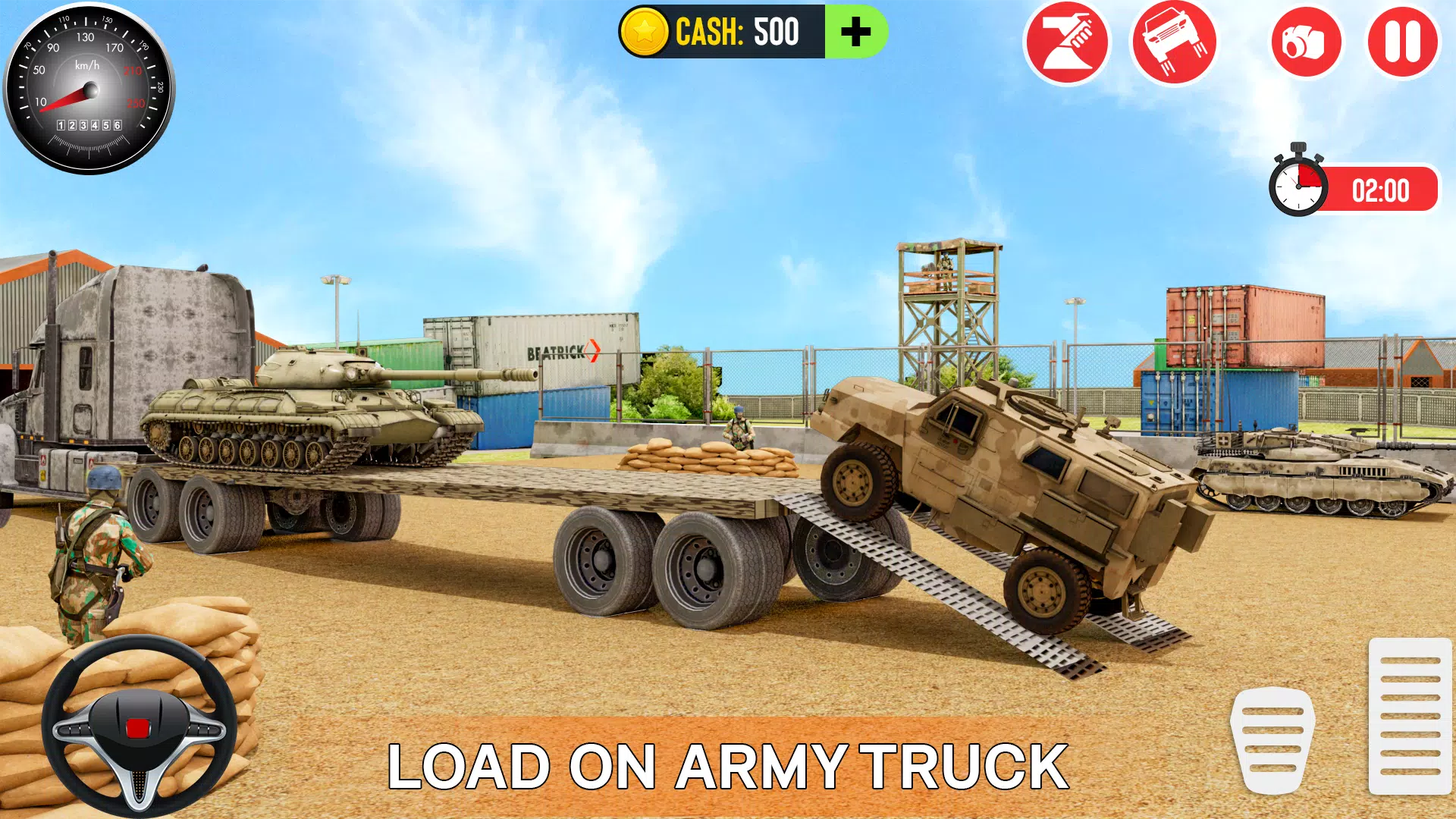Army Car Games Truck Driving Captura de tela 2