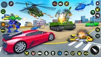 Helicopter Robot Car Game 3d 스크린샷 2