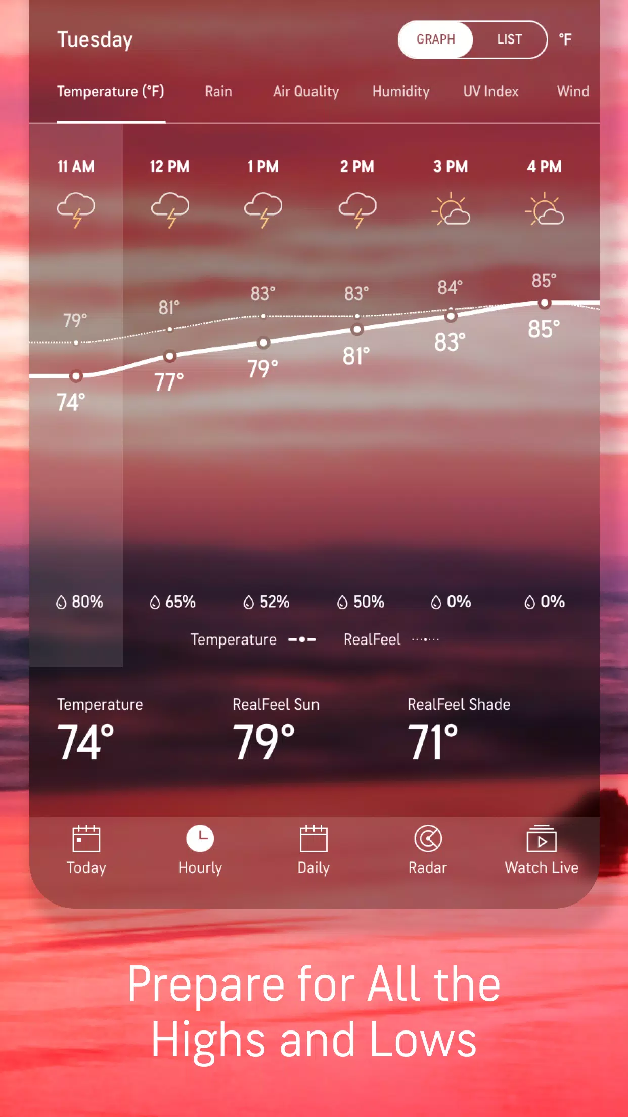 AccuWeather Captura de pantalla 3