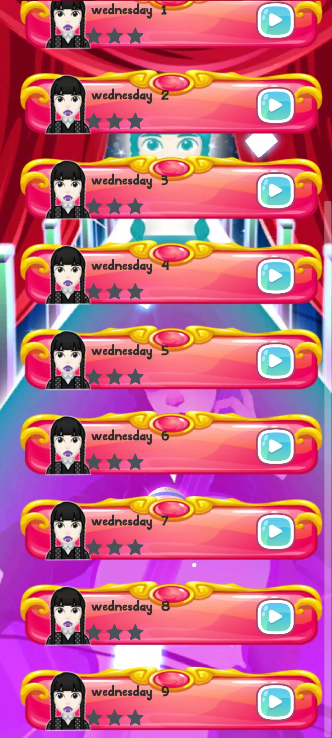 Wednesday Addams tiles piano স্ক্রিনশট 1