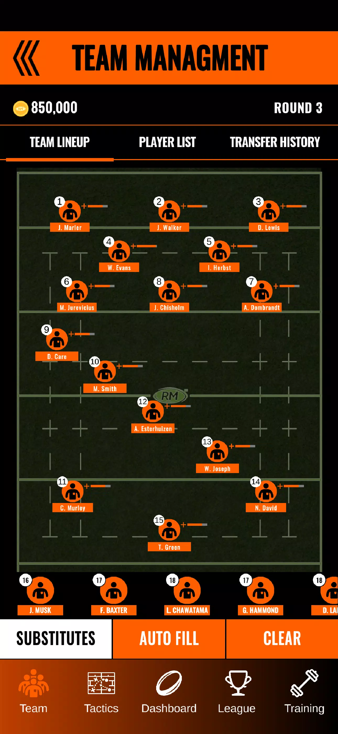 Rugby Manager 25 स्क्रीनशॉट 1