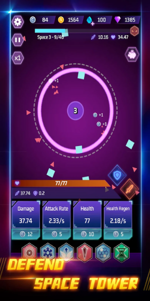 Space Tower - Galaxy Tower TD Mod应用截图第0张