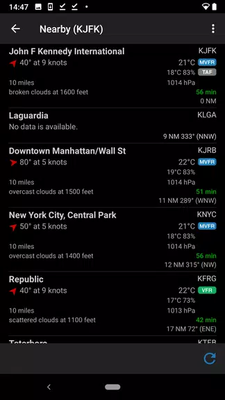 AeroWeather Capture d'écran 0
