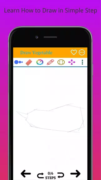 Schermata How to Draw Real Vegetables 0