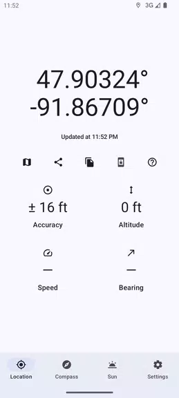 Positional GPS, Compass, Solar Ekran Görüntüsü 0