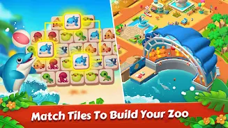 Zoo Tile - Match Puzzle Game Captura de pantalla 2