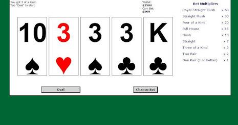 5 Card Draw Poker Solitaire स्क्रीनशॉट 3