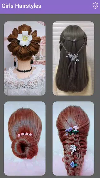 Girls Hairstyles Step By Step Captura de pantalla 2