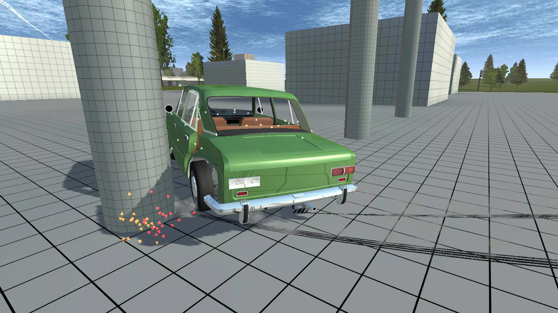 Simple Car Crash Physics Sim Capture d'écran 0