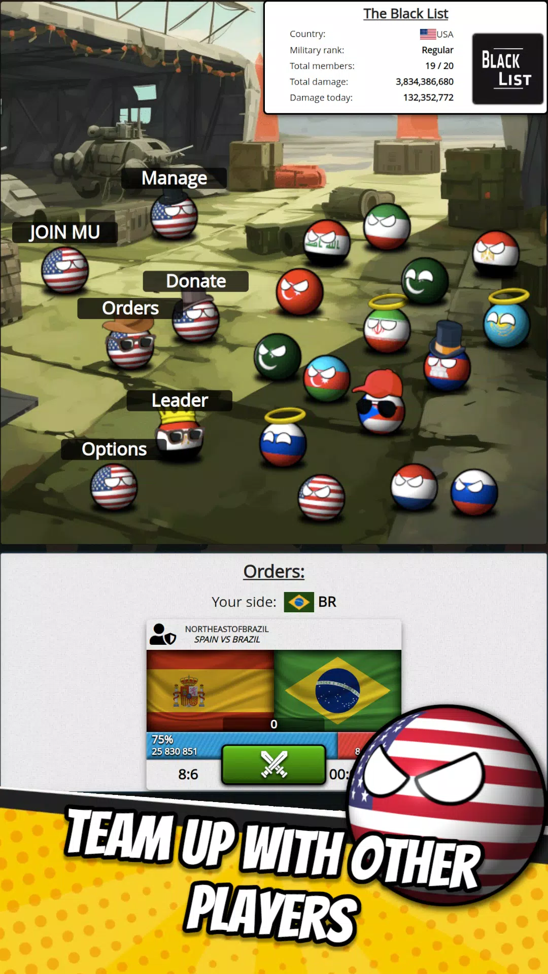 eSim Countryballs Country Game Captura de tela 2