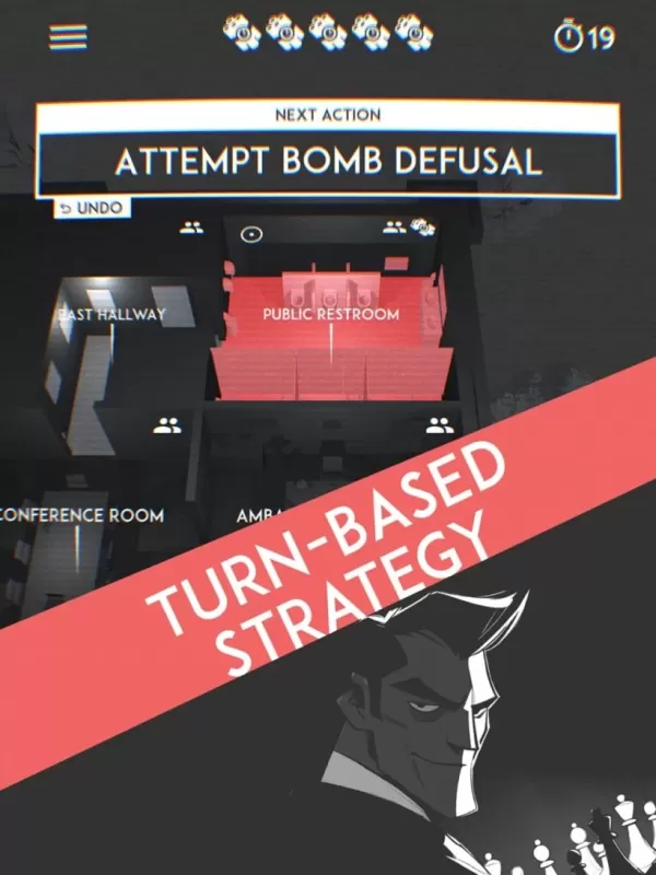 Seven Spies game screenshot showing espionage gameplay