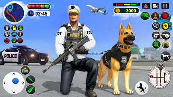 US Police Dog Games : Airport Crime Police Games Screenshot 0