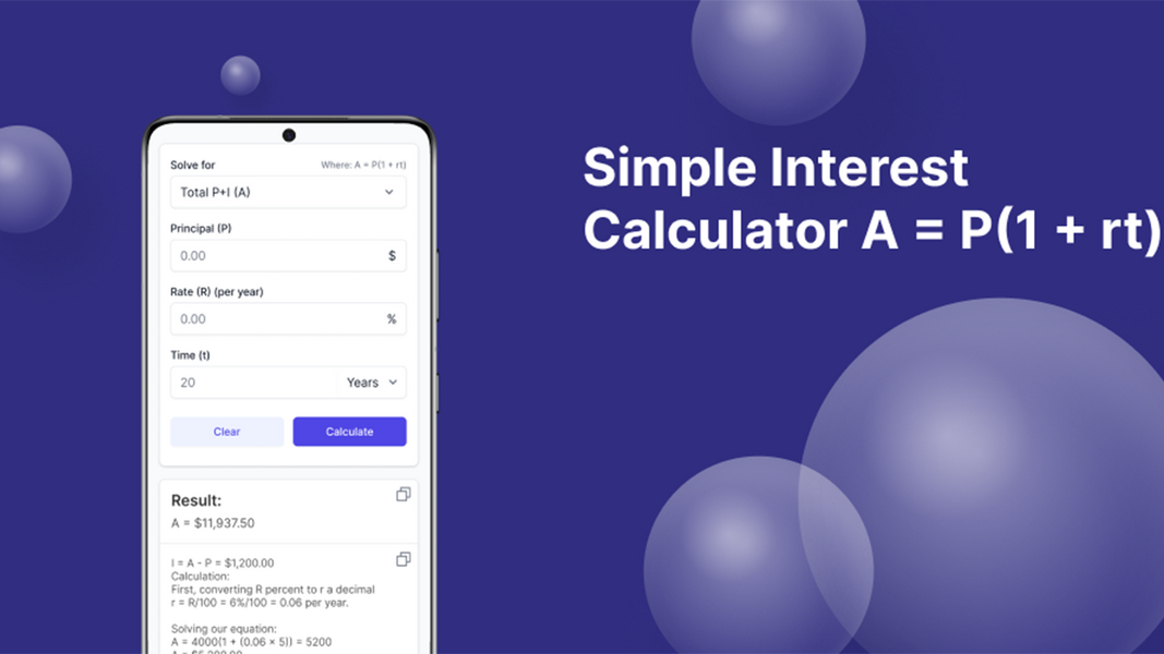 Simple Interest Calculator應用截圖第2張