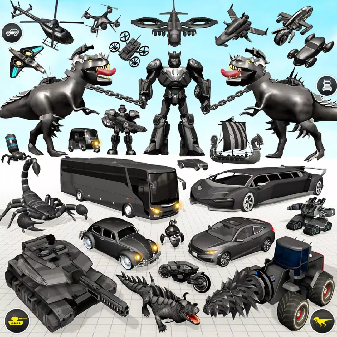 Dino Robot Car Transform Game应用截图第0张