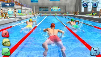 Aqua swimming pool racing 3D Schermafbeelding 2