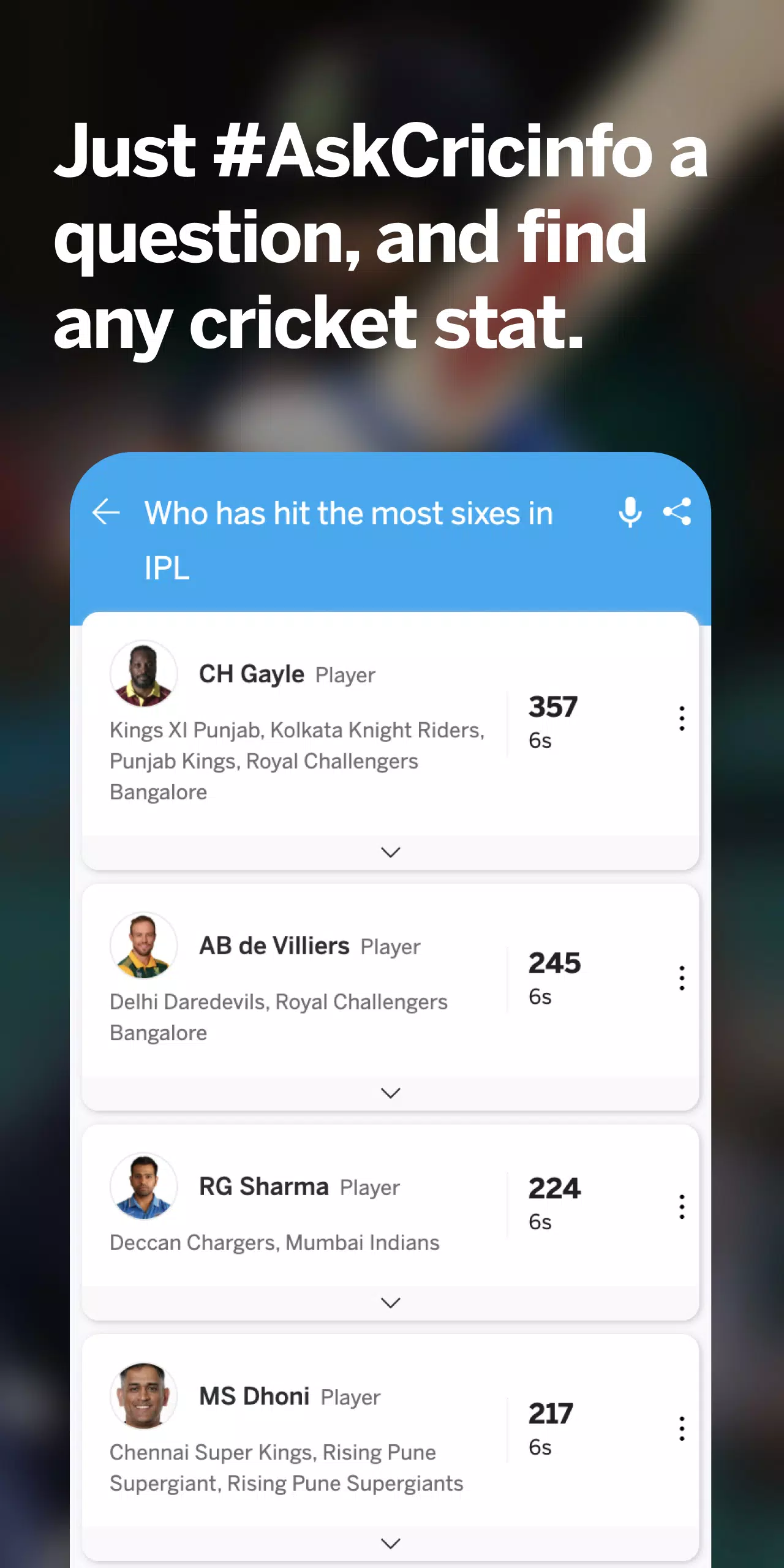 ESPNcricinfo - Live Cricket 스크린샷 3