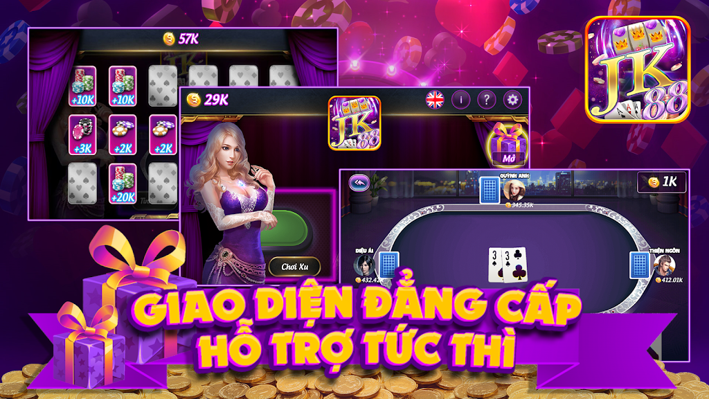 JK88 Game Bai No Hu Скриншот 0