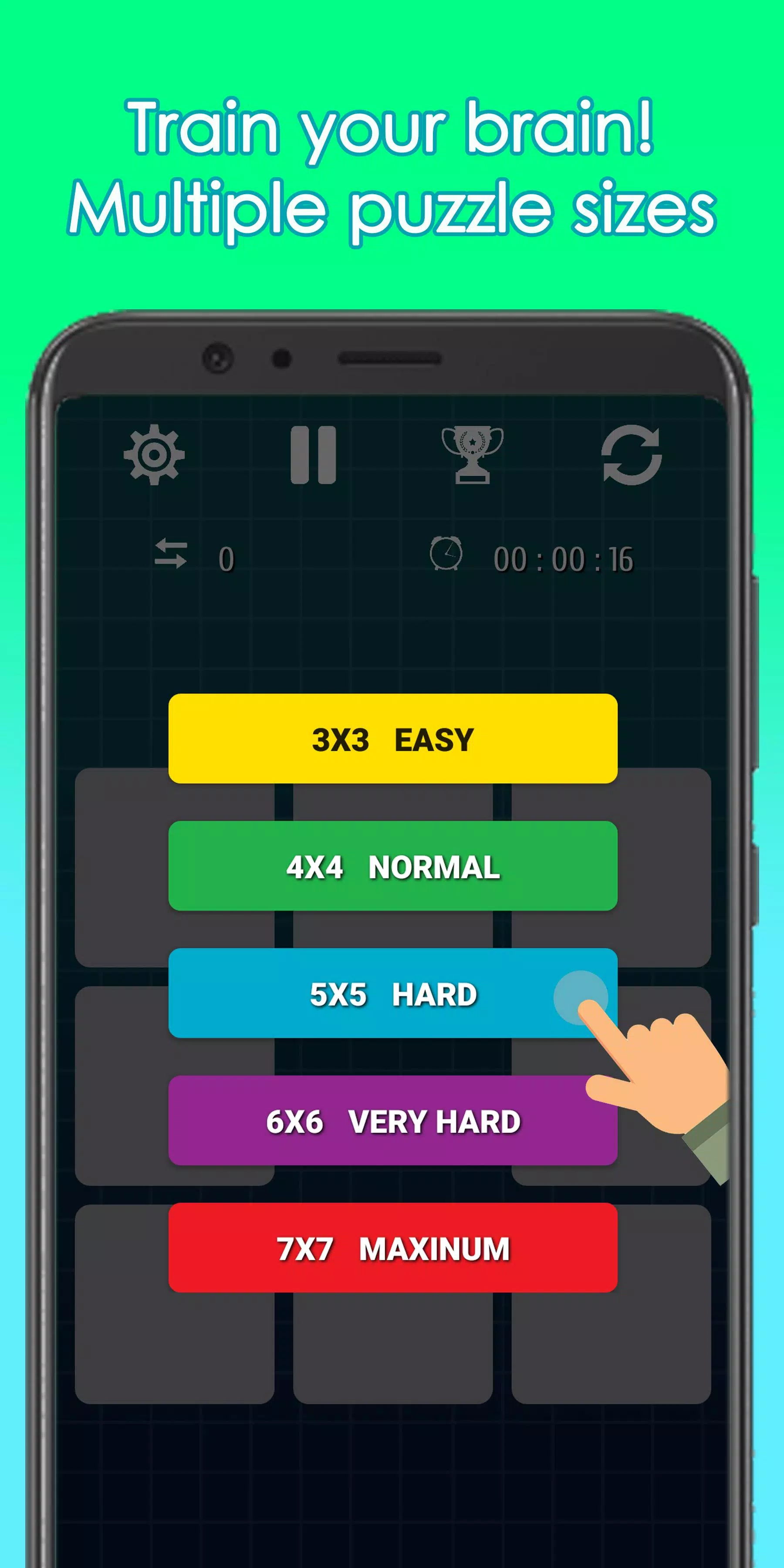 15 Puzzle -Fifteen Puzzle Game Ảnh chụp màn hình 1