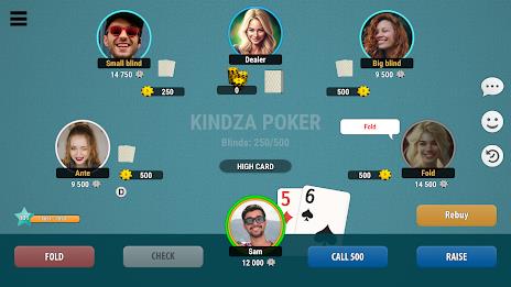 Kindza Poker - Texas Holdem Скриншот 0