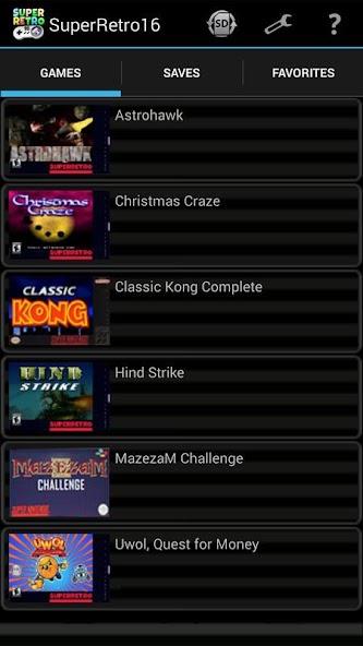 SuperRetro16 (SNES Emulator) Mod Ảnh chụp màn hình 1