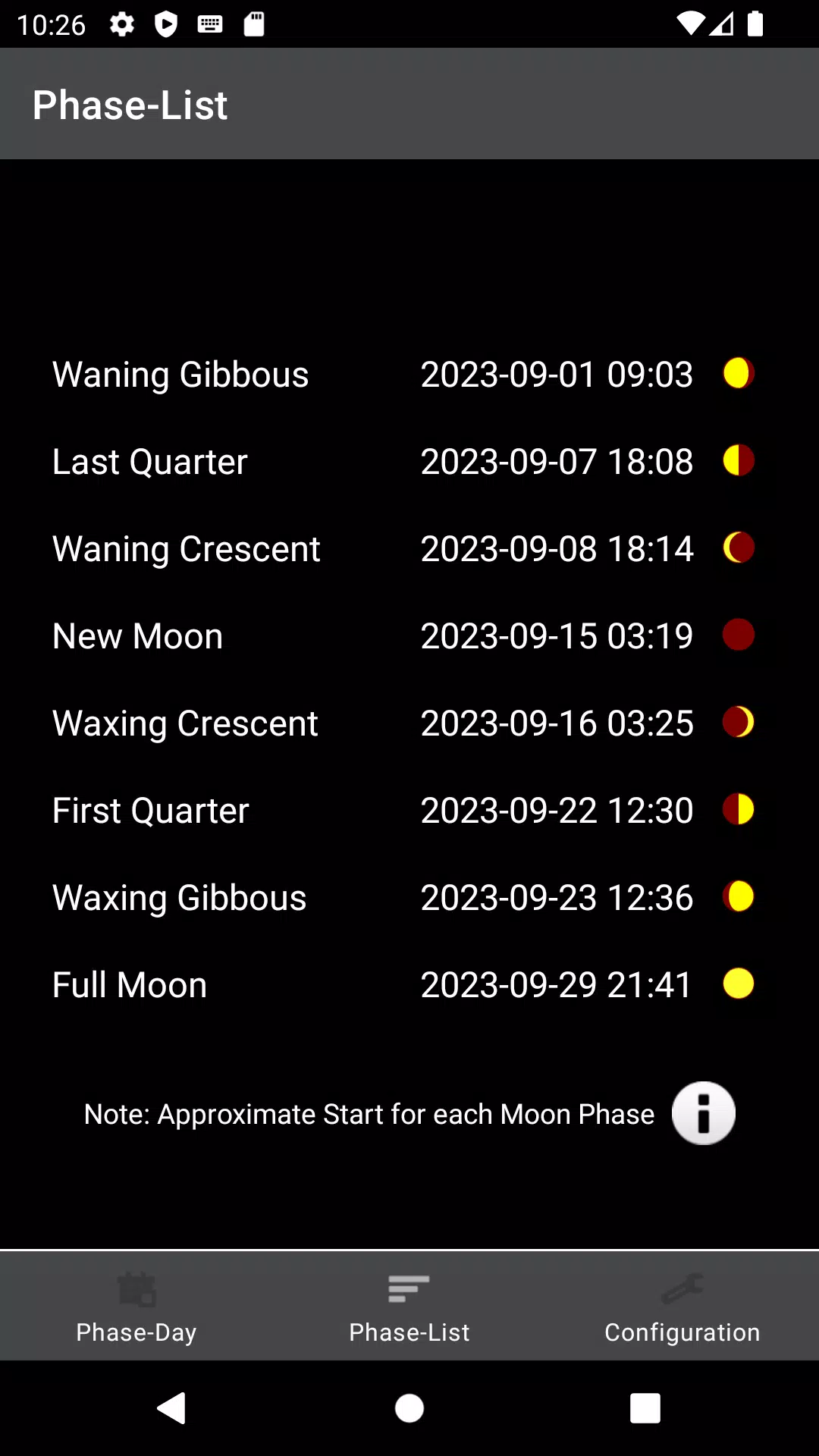 Moon Phases Widget スクリーンショット 2